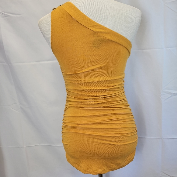 Wet Seal sequin rushed one shoulder lined bandage bodicon mini dress or … - Picture 3 of 5